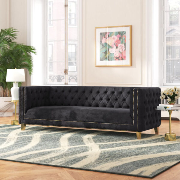 caradel logan 3 Seater sofa set black (1)