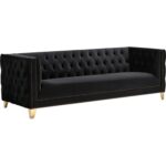 caradel logan 3 Seater sofa set black (2)